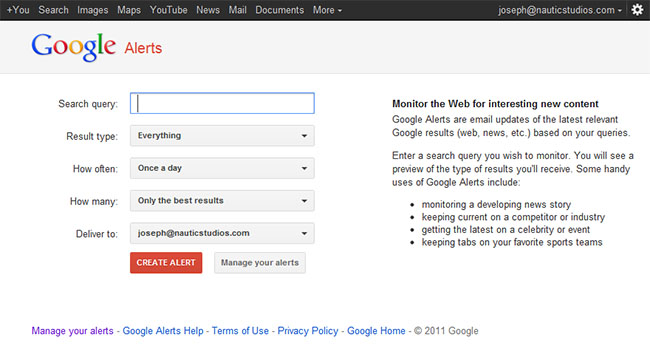 Google Alerts