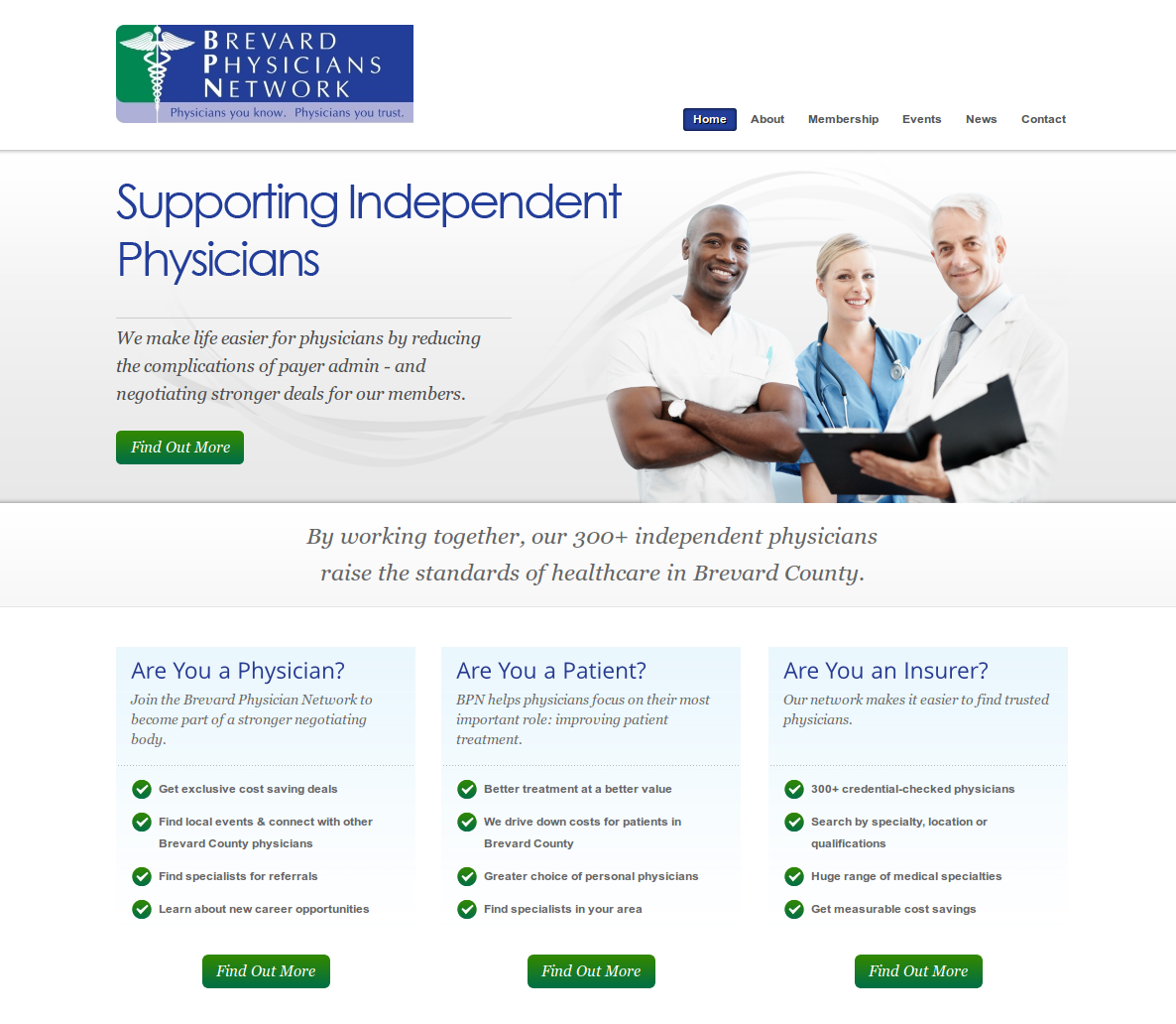 Brevard Physicians Network homepage